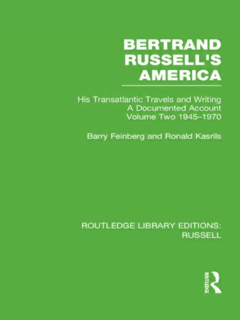 Book cover of: Bertrand Russell's America. By: Barry Feinberg