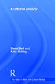 Book cover of: Cultural Policy. By: David Bell