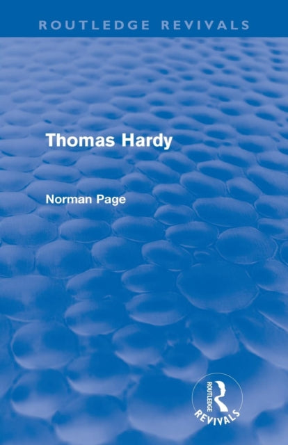 Book cover of: Thomas Hardy (Routledge Revivals). By: Norman Page