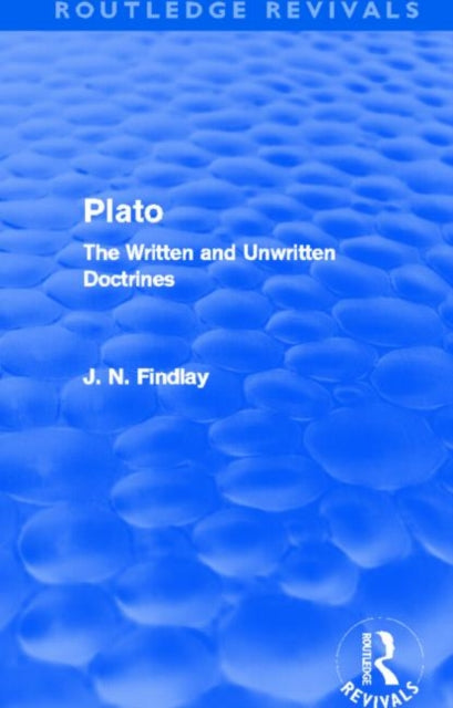 Book cover of: Plato. By: John Niemeyer Findlay