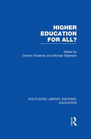 Higher Education for All? (RLE Edu G)