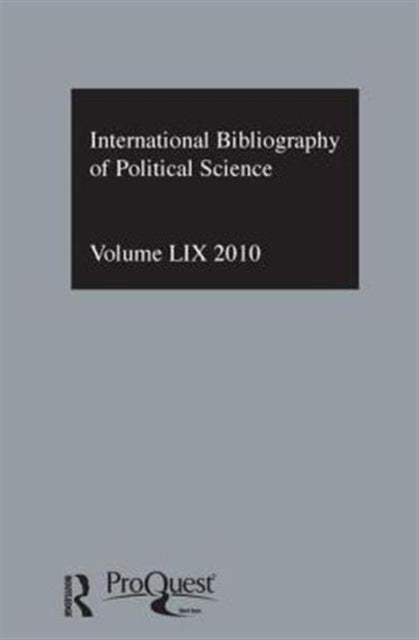 Book cover of: IBSS: Political Science: 2010 Vol.59. By: British Library of Political and Economic Science Staff