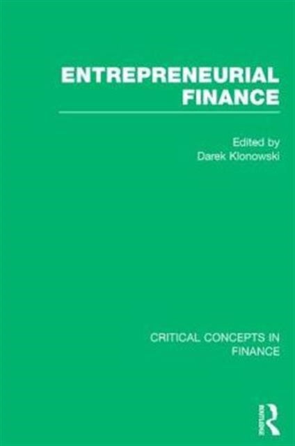 Book cover of: Entrepreneurial Finance. By: Darek Klonowski