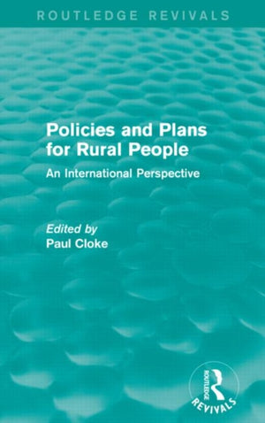 Policies and Plans for Rural People (Routledge Revivals)