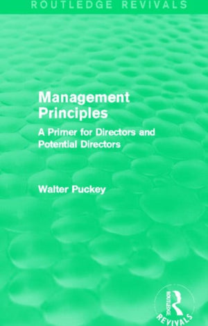 Management Principles (Routledge Revivals)