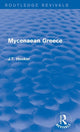 Book cover of: Mycenaean Greece (Routledge Revivals). By: John T. Hooker