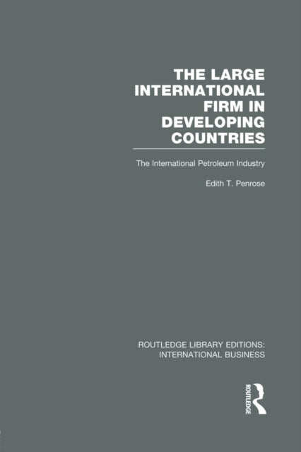 Book cover of: Large International Firm (RLE International Business). By: Edith Penrose