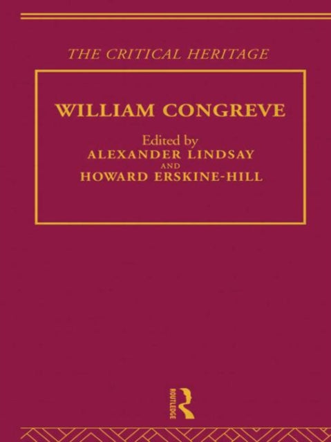 Book cover of: William Congreve. By: Howard Erskine-Hill