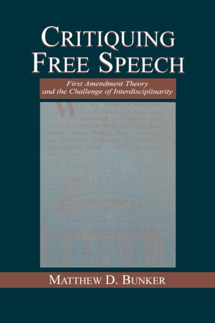 Book cover of: Critiquing Free Speech. By: Matthew D. Bunker