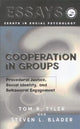 Book cover of: Cooperation in Groups. By: Tom Tyler