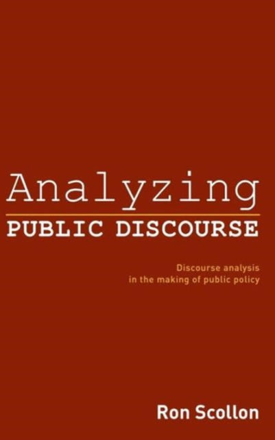 Book cover of: Analyzing Public Discourse. By: Ron Scollon