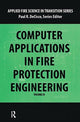 Book cover of: Computer Application in Fire Protection Engineering. By: Paul R. DeCicco