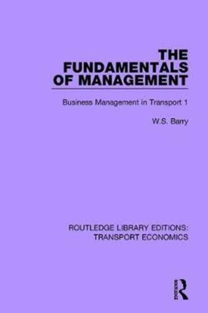 Book cover of: Fundamentals of Management. By: W. S. Barry