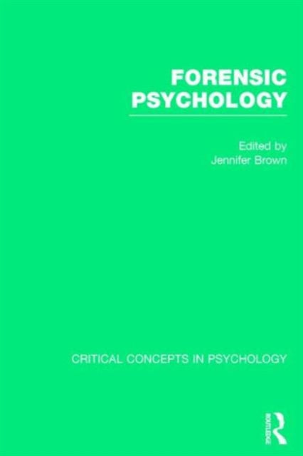Book cover of: Forensic Psychology. By: Jennifer M. Brown