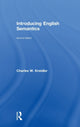 Book cover of: Introducing English Semantics. By: Charles W. Kreidler