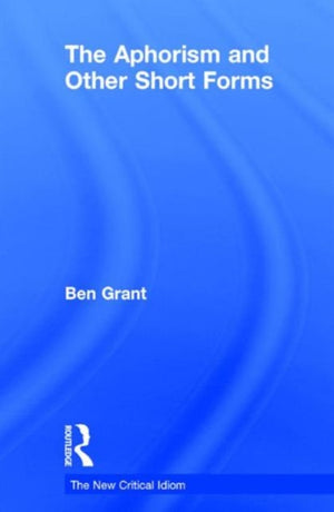 Aphorism and Other Short Forms