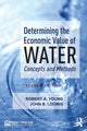 Book cover of: Determining the Economic Value of Water. By: Young, Robert A.