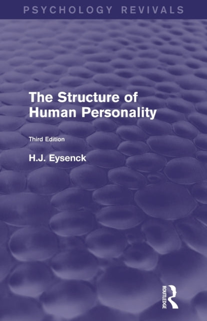 Book cover of: Structure of Human Personality (Psychology Revivals). By: Hans Jurgen Eysenck