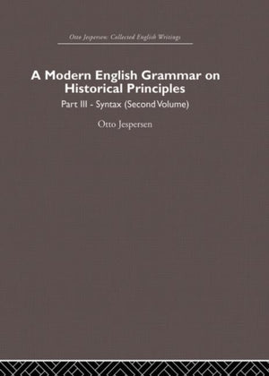 A Modern English Grammar on Historical Principles