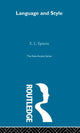 Book cover of: Language and Style. By: E. L. Epstein
