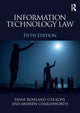 Book cover of: Information Technology Law. By: Diane Rowland