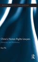 Book cover of: China's Human Rights Lawyers. By: Eva Pils