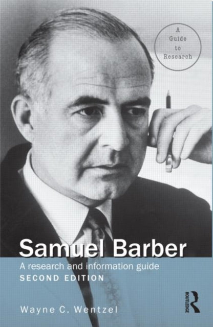 Book cover of: Samuel Barber. By: Wayne C. Wentzel