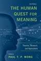 Book cover of: Human Quest for Meaning. By: Paul T. P. Wong