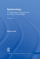 Book cover of: Epistemology. By: Robert Audi