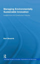 Book cover of: Managing Environmentally Sustainable Innovation