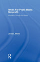 Book cover of: When For-Profit Meets Nonprofit. By: Jared L. Bleak