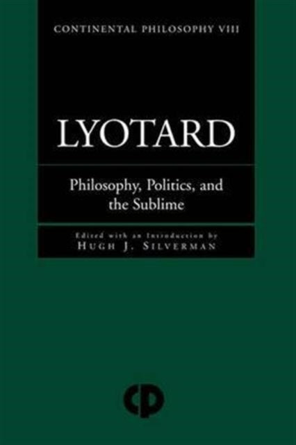 Book cover of: Lyotard. By: Hugh J. Silverman
