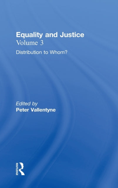 Book cover of: Distribution to Whom?. By: Peter Vallentyne