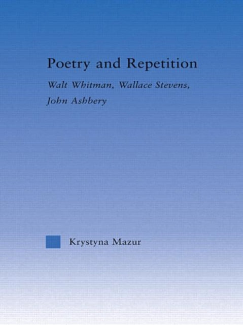 Book cover of: Poetry and Repetition