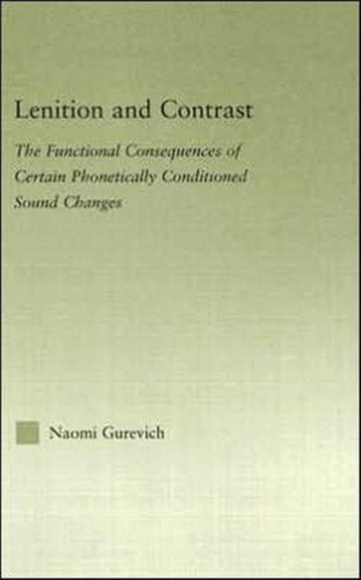 Book cover of: Lenition and Contrast