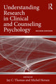 Book cover of: Understanding Research in Clinical and Counseling Psychology. By: Jay C. Thomas