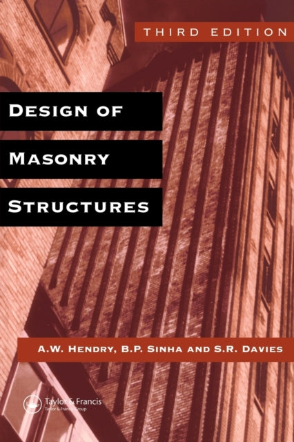 Book cover of: Design of Masonry Structures. By: A. W. Hendry