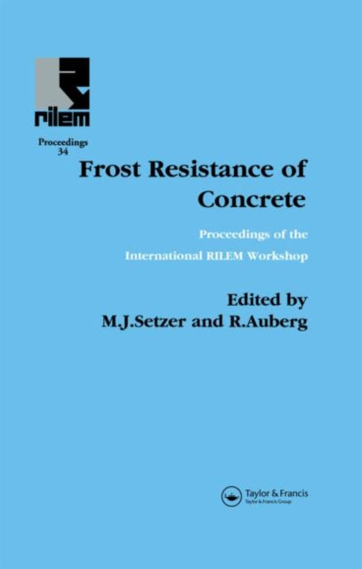 Book cover of: Frost Resistance of Concrete. By: R Auberg