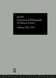 Book cover of: IBSS: Political Science: 1972 Volume 21. By: International C
