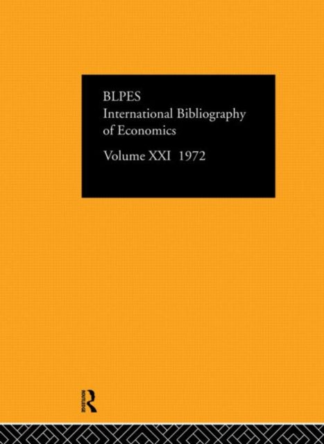 Book cover of: IBSS: Economics: 1972 Volume 21. By: International Committee for Social Scien