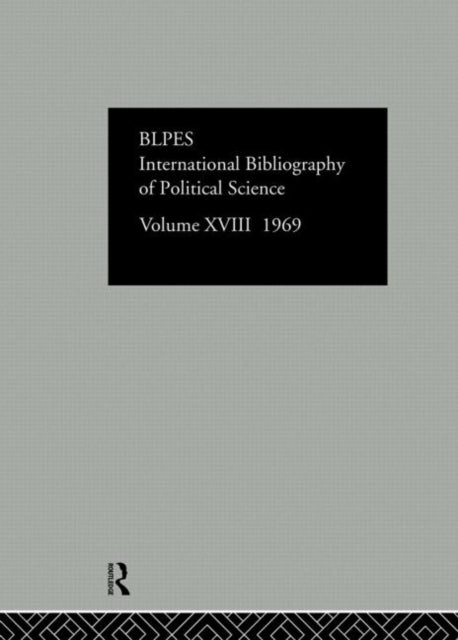 Book cover of: IBSS: Political Science: 1969 Volume 18. By: International C