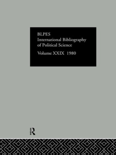 Book cover of: Ibss Poli Sci 29 1980. By: Intl Com Soc Sc