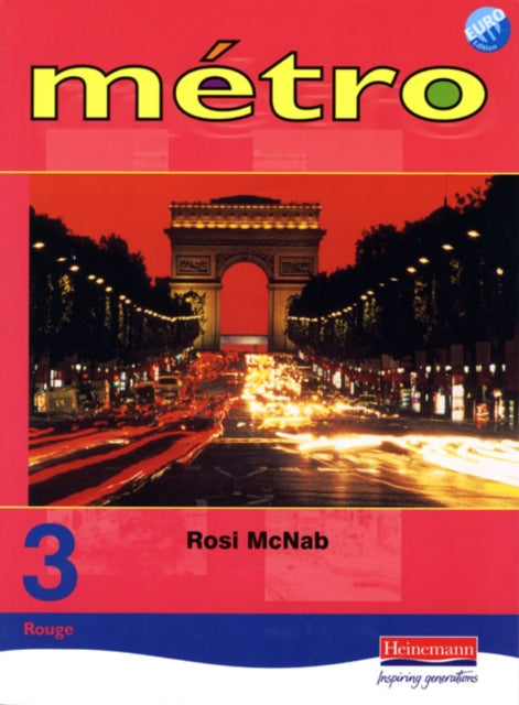 Book cover of: Metro 3 Rouge Pupil Book Euro Edition. By: Rosi McNab