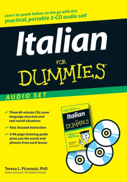 Book cover of: Italian For Dummies Audio Set. By: Teresa L. Picarazzi