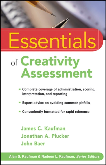 Book cover of: Essentials of Creativity Assessment. By: James C. Kaufman