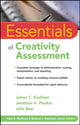 Book cover of: Essentials of Creativity Assessment. By: James C. Kaufman
