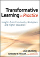Book cover of: Transformative Learning in Practice. By: Jack Mezirow