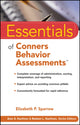 Book cover of: Essentials of Conners Behavior Assessments. By: Elizabeth P. Sparrow