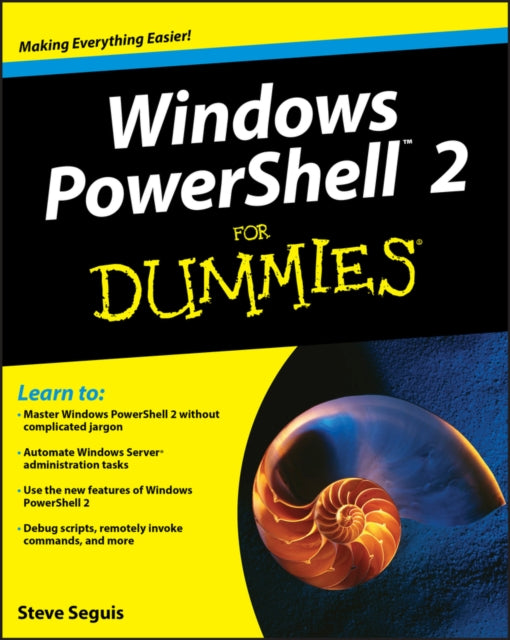 Book cover of: Windows PowerShell 2 For Dummies