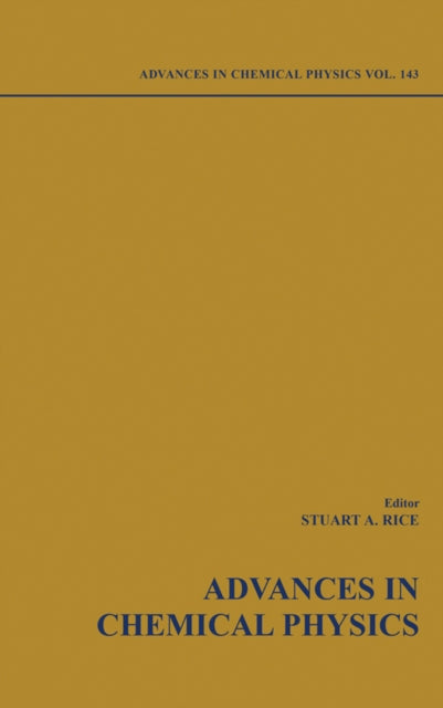 Book cover of: Advances in Chemical Physics, Volume 142. By: Stuart Alan Rice